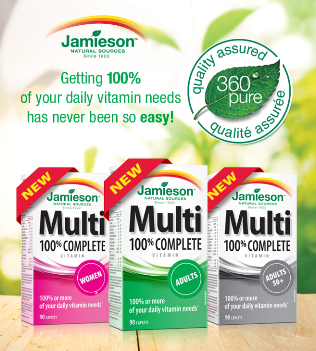 New from Jamieson 100 Complete Multivitamins! Jamieson